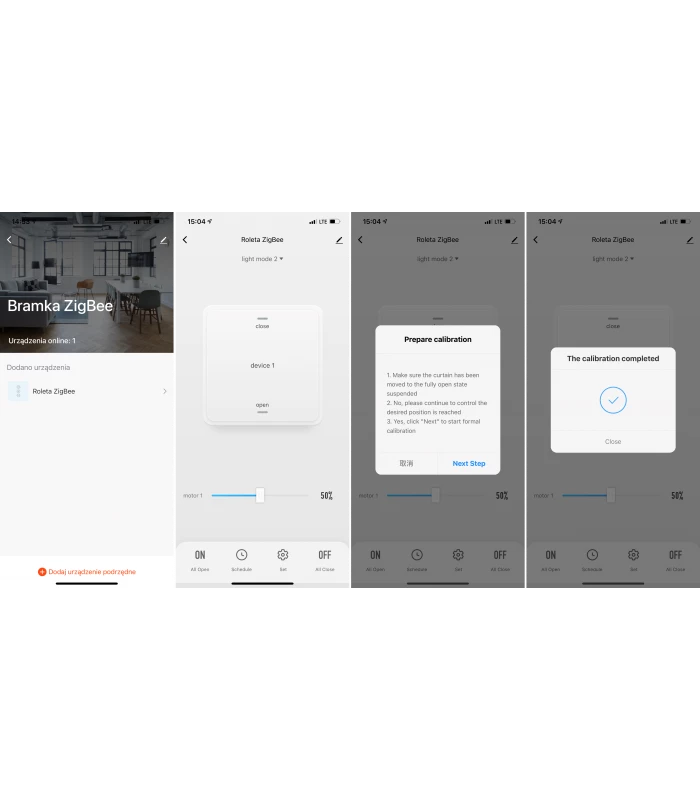 Dotykowy sterownik ZigBee do rolet do aplikacji Tuya i Smart Life