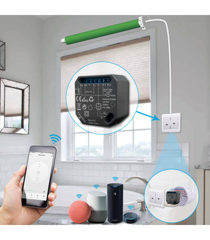 Sterownik WiFi do rolet do aplikacji TUYA i Smart Life