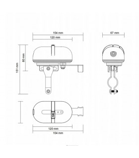 Siłownik ZigBee TUYA do zaworu wody gazu