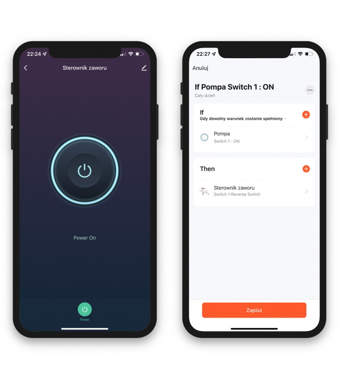 Siłownik ZigBee TUYA do zaworu wody gazu