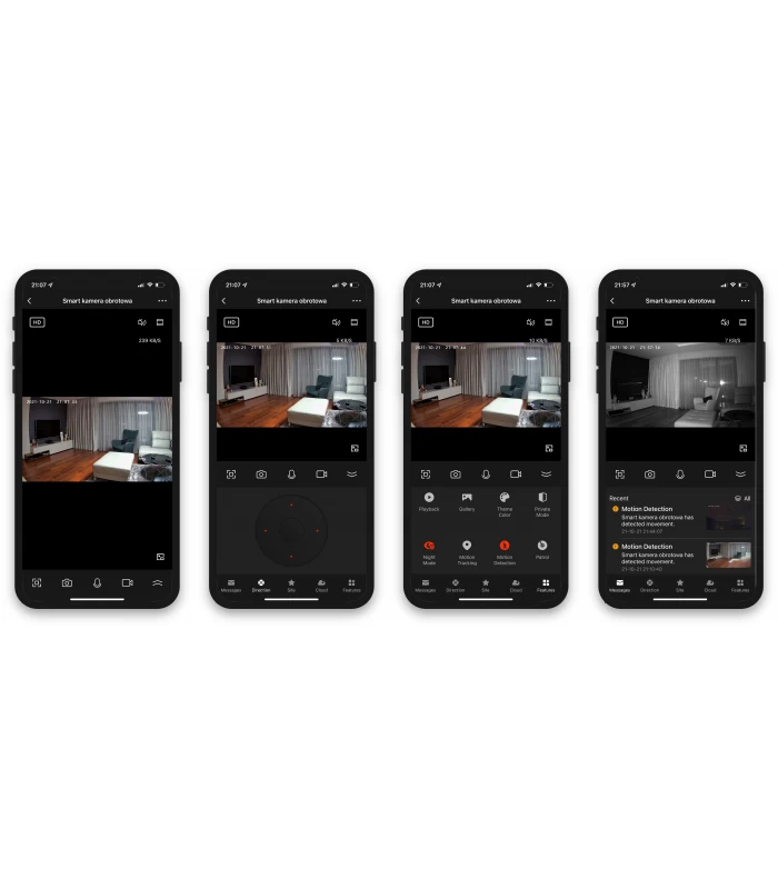 Obrotowa kamera WiFi PTZ 360° FULL HD 1080P TUYA