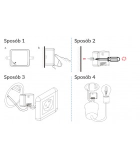 Przekaźnik WiFi TUYA z bezbateryjnym włącznikiem