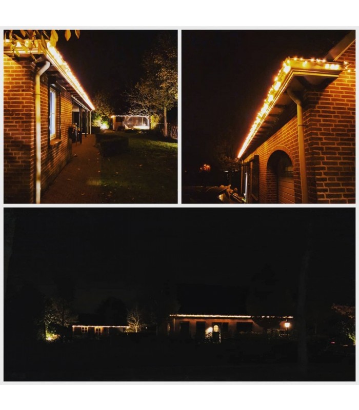 Inteligentne lampki choinkowe, łańcuch 200 LED, 20m, WiFi Tuya