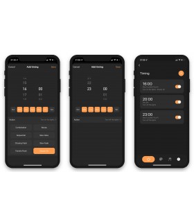 Inteligentne lampki choinkowe, łańcuch 200 LED, 20m, WiFi Tuya