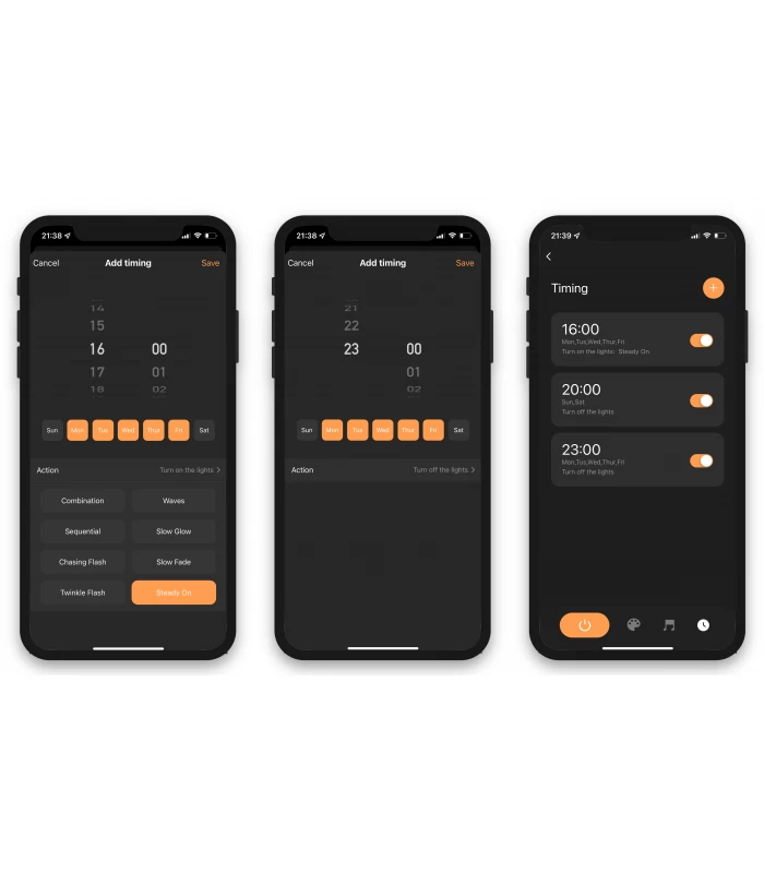 Inteligentne lampki choinkowe, łańcuch 200 LED, 20m, WiFi Tuya