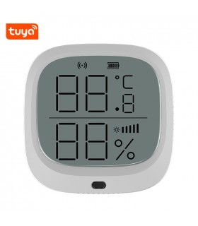 Czujnik natężenia światła, temperatury i wilgotności ZigBee Tuya