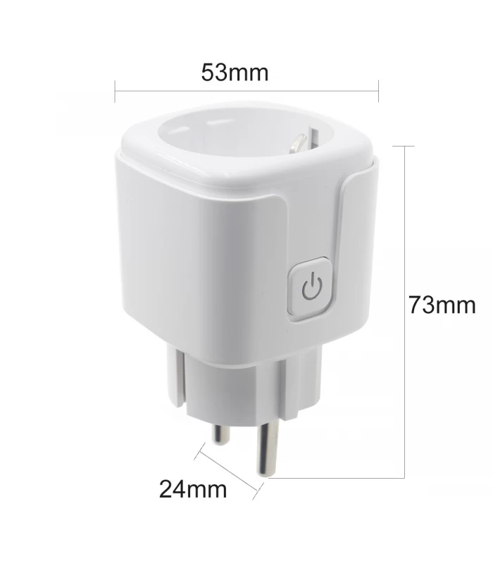 Bezprzewodowa wtyczka ZigBee z pomiarem prądu 3680W do aplikacji TUYA