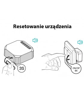 Podwójny przekaźnik WiFi do puszki TUYA Smart Life