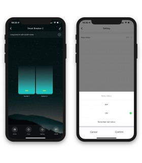 Podwójny przekaźnik WiFi do puszki TUYA Smart Life