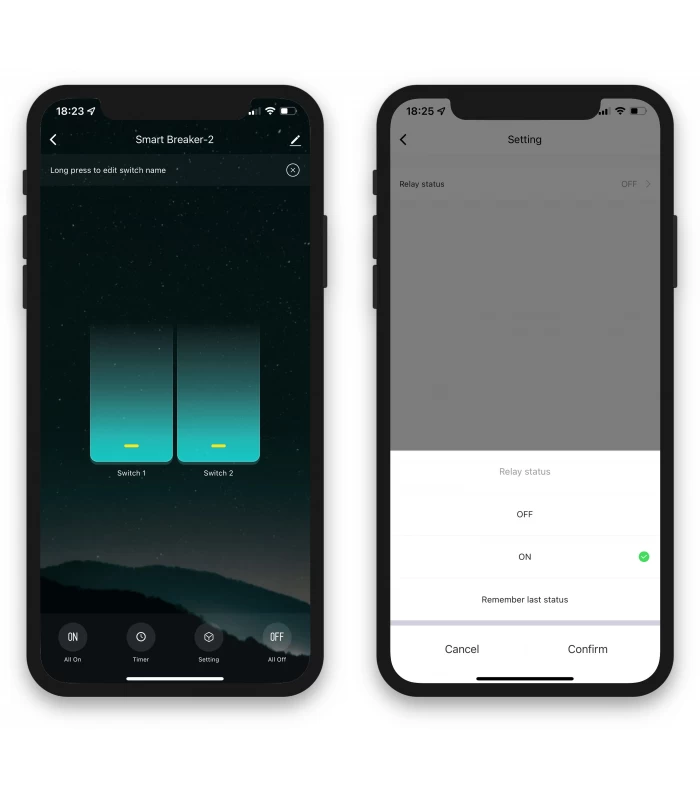 Podwójny przekaźnik WiFi do puszki TUYA Smart Life