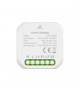 Podwójny przekaźnik WiFi do puszki TUYA Smart Life