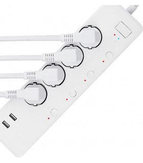 Listwa zasilająca ZigBee TUYA z 2 portami USB 2.4A