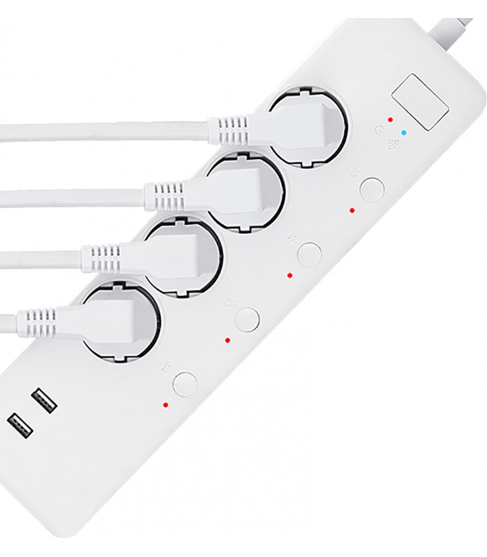 Listwa zasilająca ZigBee TUYA z 2 portami USB 2.4A