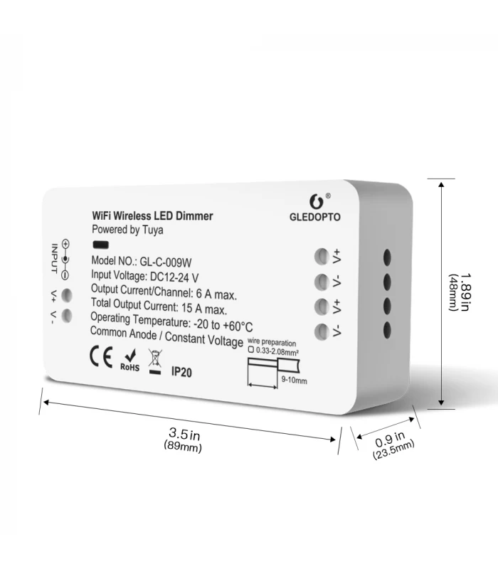 Ściemniacz sterownik WiFi do taśm LED TUYA Smart Life GL-C-009W