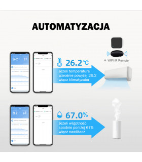 Czujnik temperatury i wilgotności ZigBee Tuya