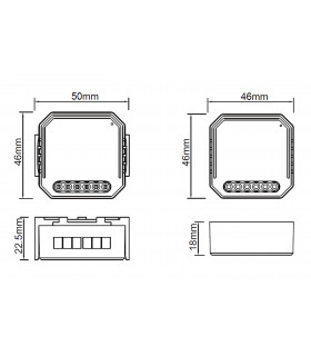 Przekaźnik ZigBee TUYA z pomiarem prądu 10A 2300W