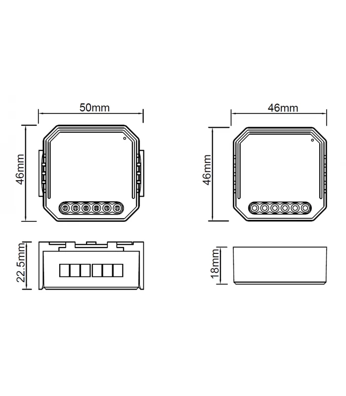 Przekaźnik ZigBee TUYA z pomiarem prądu 10A 2300W
