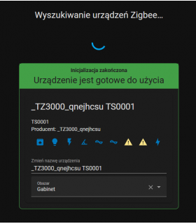 Przekaźnik ZigBee TUYA z pomiarem prądu 10A 2300W