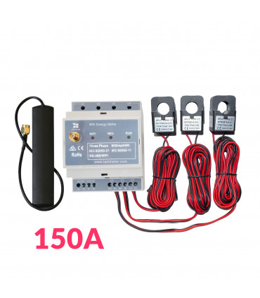 Trójfazowy miernik licznik energii prądu WiFi PV