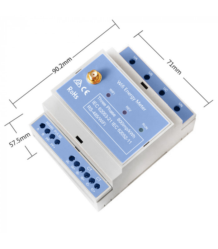 Trójfazowy dwukierunkowy licznik miernik energii elektrycznej 250A PV