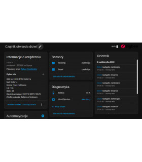 Czujnik otwarcia ZigBee TUYA Smart Life