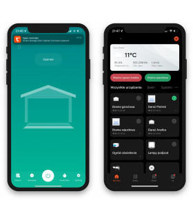 Sterownik bramy garażowej i przesuwnej TUYA WiFi z czujnikiem