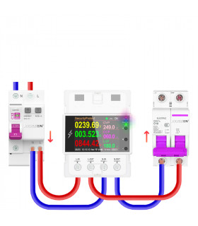 Licznik prądu energii elektrycznej TUYA WiFi z przekaźnikiem