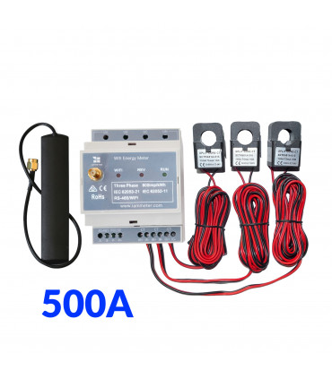 Dwukierunkowy trójfazowy miernik licznik energii prądu WiFi PV