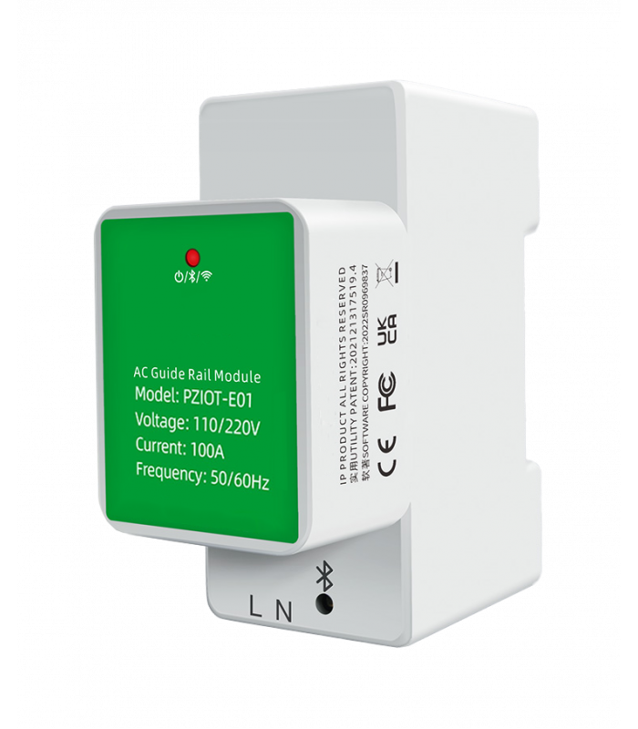 Licznik energii prądu mocy TUYA WiFi na szynę DIN