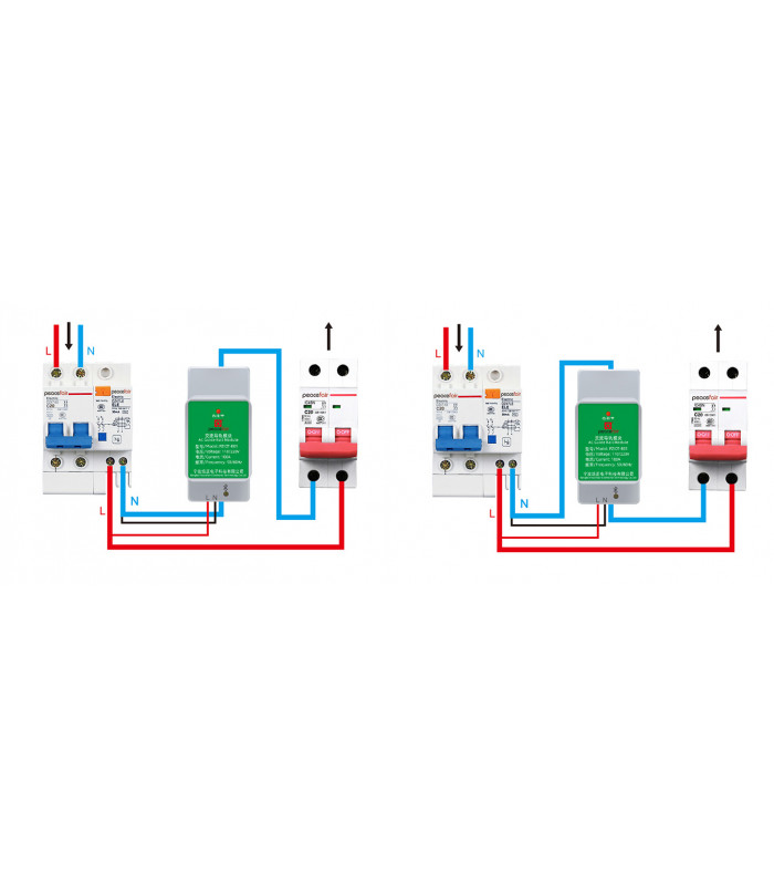 Licznik energii prądu mocy TUYA WiFi na szynę DIN