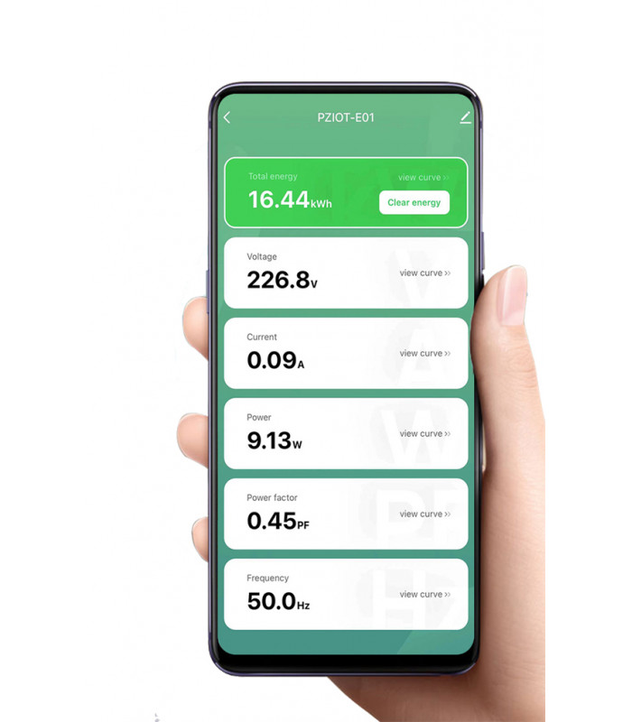 Licznik energii prądu mocy TUYA WiFi na szynę DIN