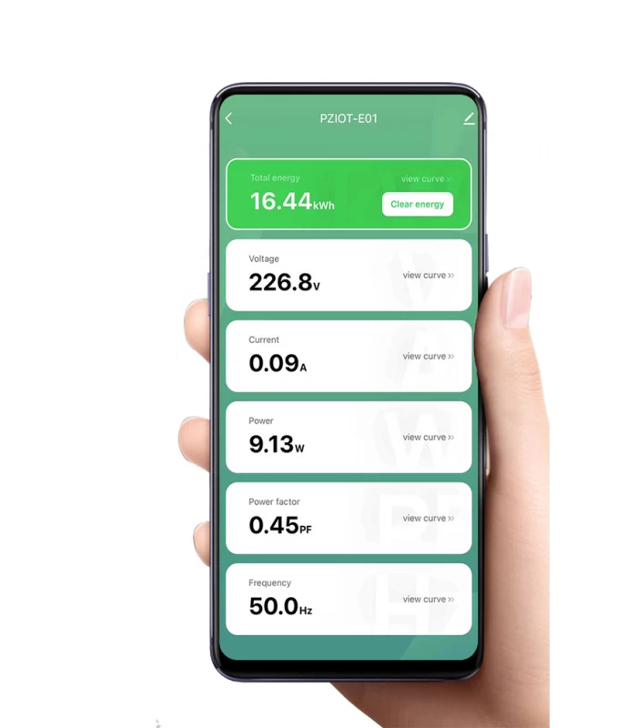 Licznik energii prądu mocy TUYA WiFi na szynę DIN