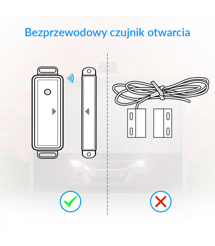 Sterownik bramy garażowej TUYA ZigBee 3.0 z czujnikiem 5-24VDC