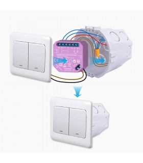 Przekaźnik gniazdko włącznik WiFi TUYA z pomiarem prądu 16A