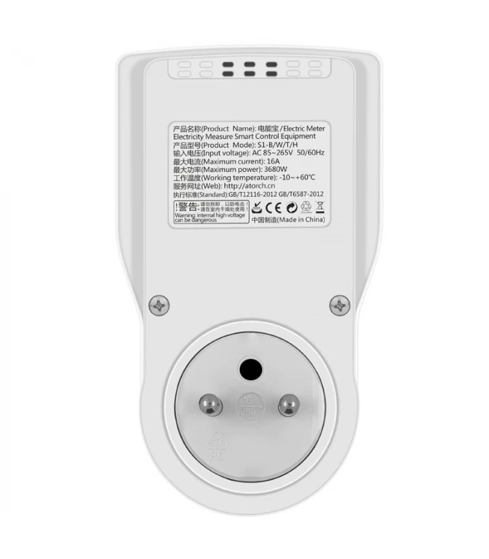 Licznik energii TUYA WiFi do gniazdka z przekaźnikiem 16A