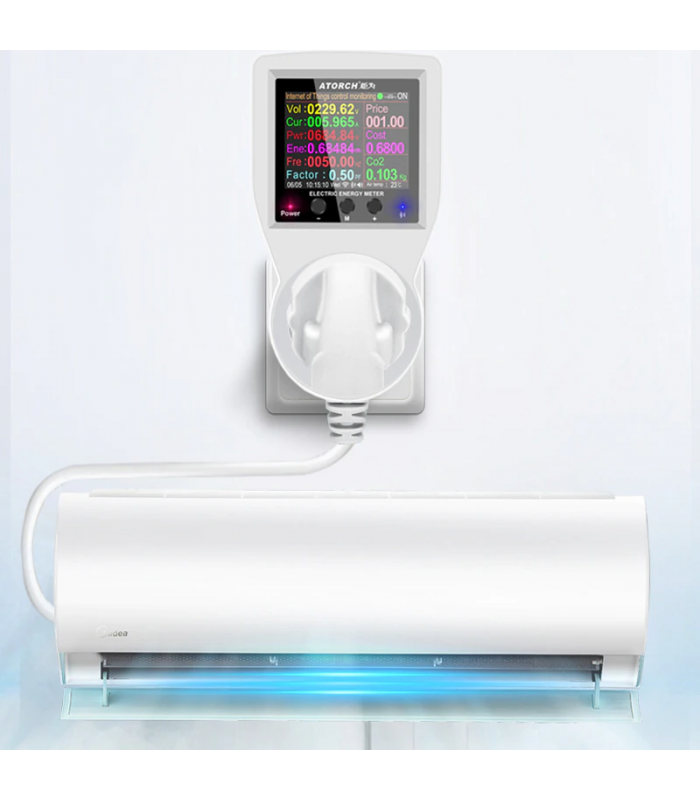 Licznik energii TUYA WiFi do gniazdka z przekaźnikiem 16A