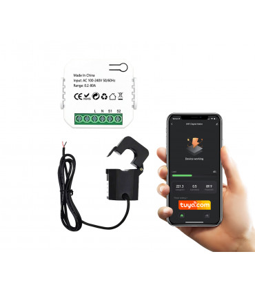 Licznik miernik prądu energii elektrycznej WiFi Tuya