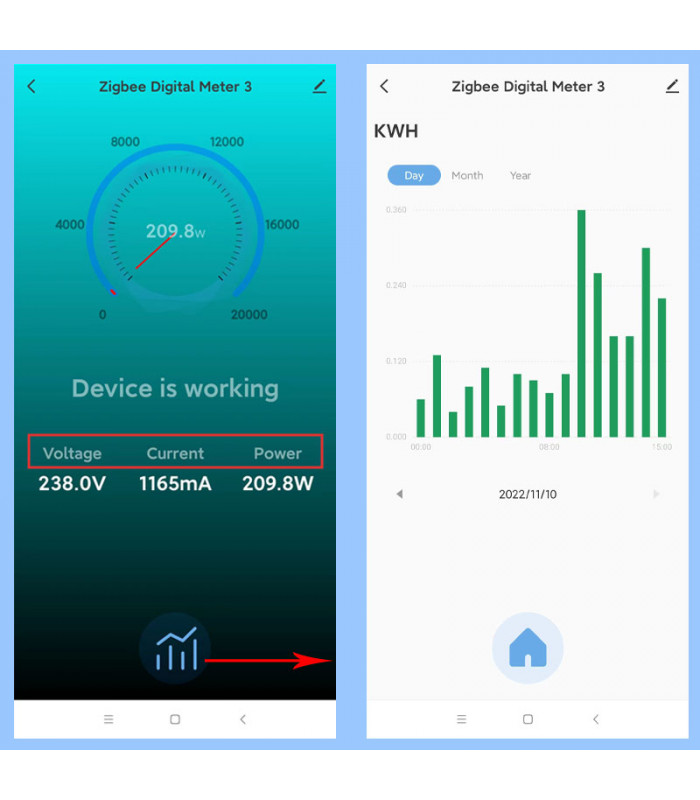 Licznik energii z przekładnikiem 80A ZigBee TUYA