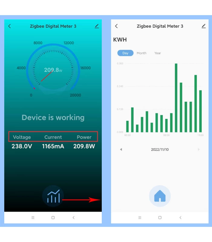 Licznik energii z przekładnikiem 80A ZigBee TUYA