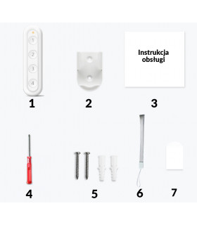 Pilot przycisk ZigBee TUYA 4 kanały 12 scen z uchwytem