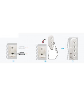 Pilot przycisk ZigBee TUYA 4 kanały 12 scen z uchwytem