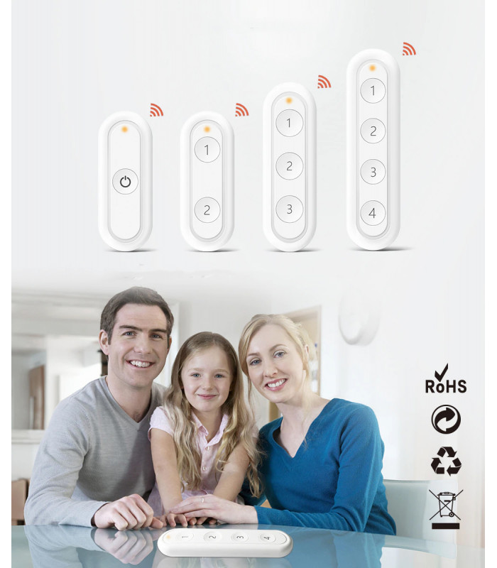 Pilot przycisk ZigBee TUYA 4 kanały 12 scen z uchwytem