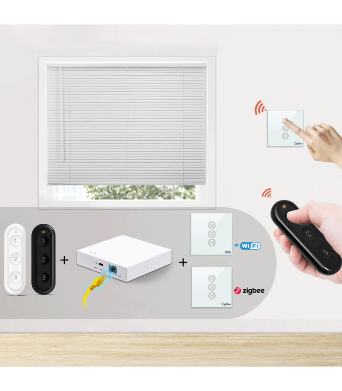 Pilot przycisk ZigBee TUYA Smart z uchwytem czarny