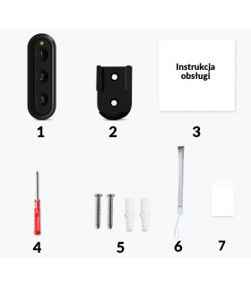 Pilot przycisk ZigBee TUYA Smart z uchwytem czarny
