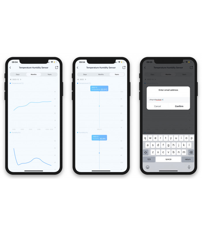 Czujnik temperatury i wilgotności ZigBee Tuya