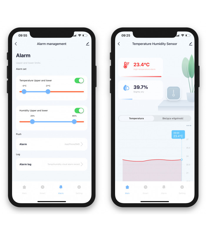 Czujnik temperatury i wilgotności ZigBee Tuya