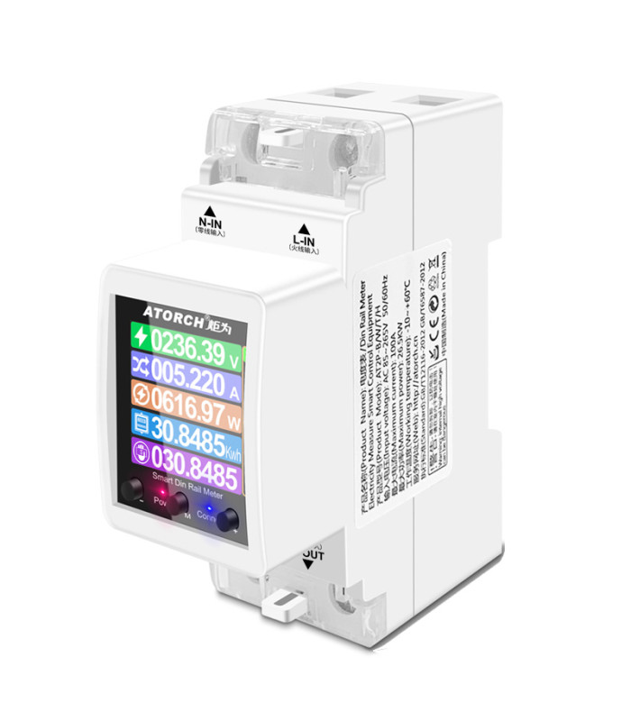 Inteligentny licznik WiFi do pomiaru energii elektrycznej TUYA Smart