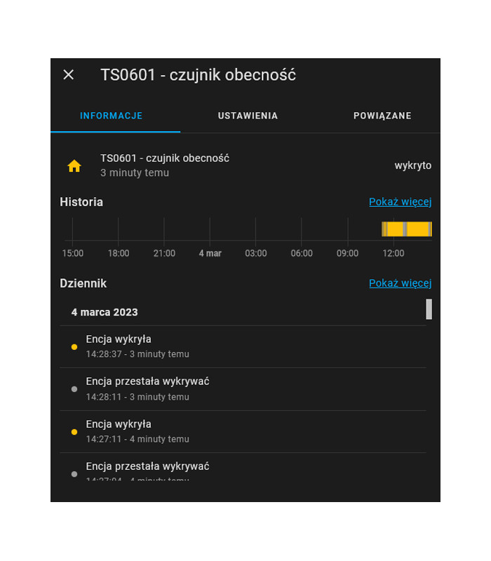 Mikrofalowy czujnik obecności ZigBee 3.0