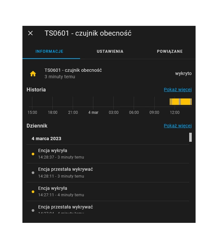 Mikrofalowy czujnik obecności ZigBee 3.0