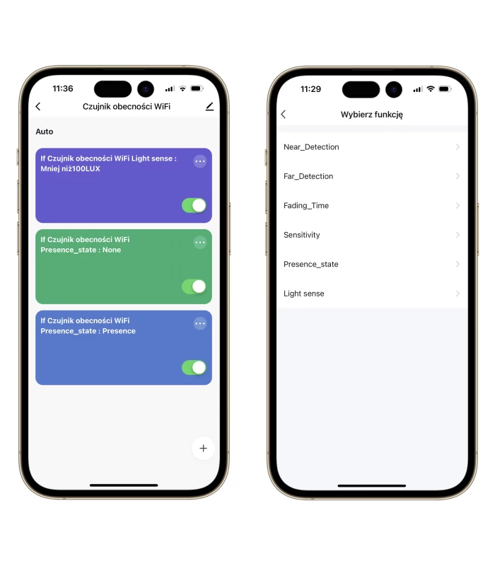 Mikrofalowy czujnik obecności ZigBee 3.0